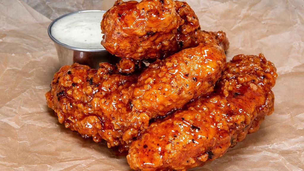 Tenders Chipotle Honey · Crispy Tenders with chipotle honey glaze; served with a choice of dipping sauce