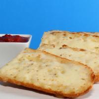 Cheesy Garlic Bread · French Roll, Butter, Mozzarella, Old School Seasoning, Parmesan w/ Marinara