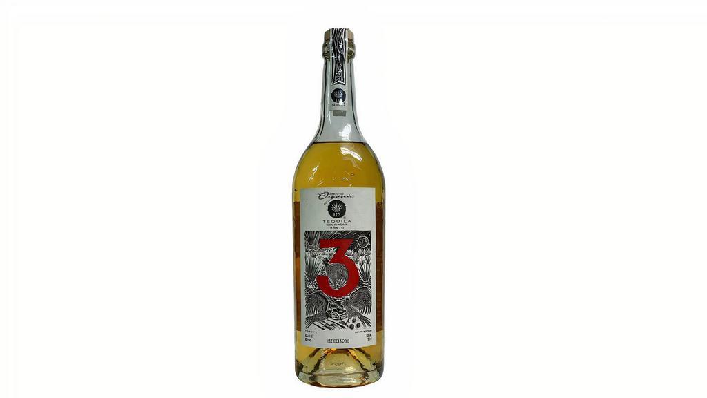123 Organic Tequila Anejo · Mexico- The complex aromatic bouquet and deep golden hue of Tres Anejo Tequila are signs of its superior quality and lengthy aging. Enjoy Tres Anejo tequila as you would any fine, aged spirit by savoring the mastery of its limited production.