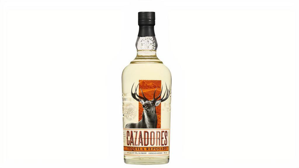 Cazadores Reposado 750Ml · Mexico- 100% Blue Agave rests in new, small, American white oak casks for at least 2 months. Notes of dill and black pepper, Cazadores is nimble and off-dry. Finish is clean, light and off-dry. A classic tequila and great for margaritas.