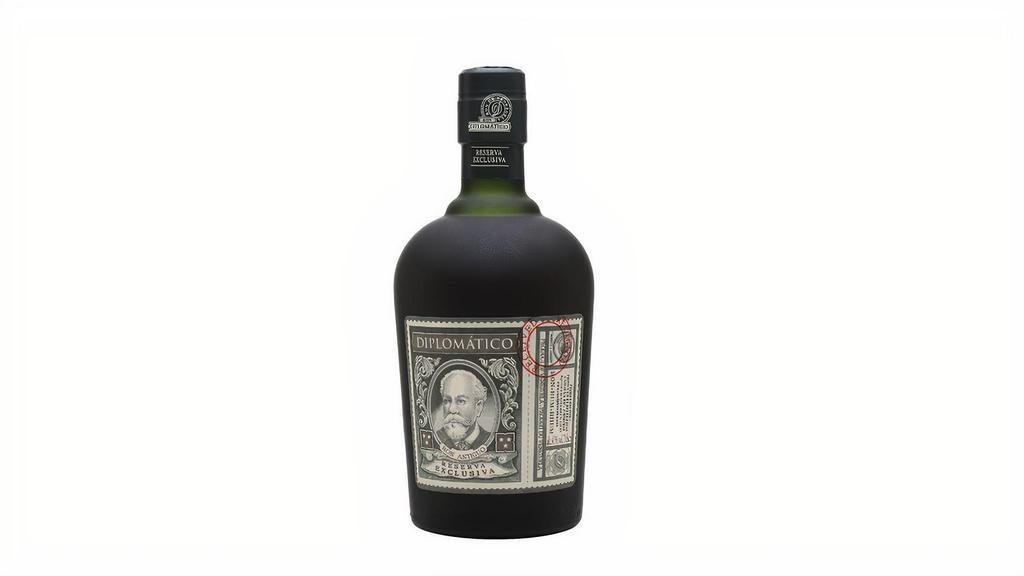 Diplomatico Reserva Rum 750Ml · Venezuela- A complex blend with aromas of fruit cake, cocoa and spices such as cinnamon, clove and dried ginger. Beautiful baked banana flavor with notes of fudge, toffee and vanilla oak, mingling well into gingerbread and orange zest. Voted spirit of the year 2018 from Wine Enthusiast