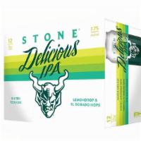 Stone Delicious Ipa 12 Pack Cans · Citrusy lemondrop hops. Tropical El Dorado hops. Gluten reduced. Vegan. Certified Vegan by V...