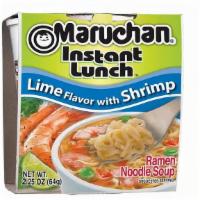 Maruchan Instant Lunch Lime Flavor With Shrimp · GO FROM HUNGRY TO HAPPY IN 3 SIMPLE MINUTES
THE ORIGINAL INSTANT RAMEN IN A CUP has reduced ...