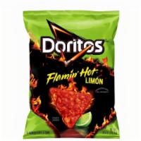 Doritos Flamin' Hot Limon 9.75 Oz · Doritos Flamin' Hot Limon Flavored Tortilla Chips, 9.75 oz Bag