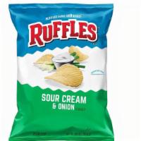 Ruffles Sour Cream & Onion 8Oz · Sour Cream & Onion Flavored