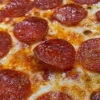 Medium Pepperoni Pizza · Mozzarella cheese and pepperoni.