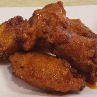 Soy Garlic Chicken · Fried chicken in Korean  style soy sauce. Minimum preparation time of 20 minutes.