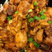 Stir Fried Chicken · Hot and spicy.
