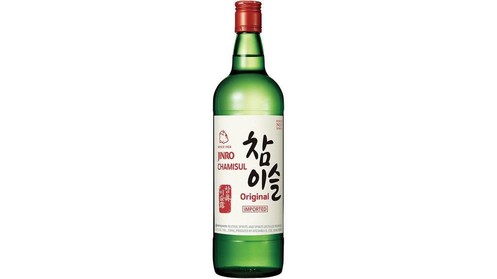 Jinro Chamisul Original (750 Ml) · Beloved since 1924, Chamisul Original is the original classic soju, a neutral spirit distilled from rice.