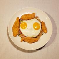 Daily Special- Crispy Buttermilk Chicken  · Crispy Buttermilk Chicken Strips, Serve with 2 Egg and Fried Rice.