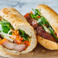 Ryan'S Special Sandwich · Delicious pork belly, cucumber mix, cilantro and hot chilis on a 6