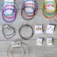 Silver Hoop Earrings · Single pair.
pick any color hoop