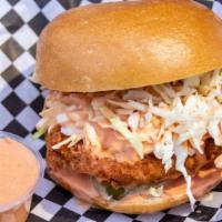 Original Chick Sando - No Spice · 100% Plant Based no spice added Fried Chick'n sandwich served with our homemade coleslaw, pi...