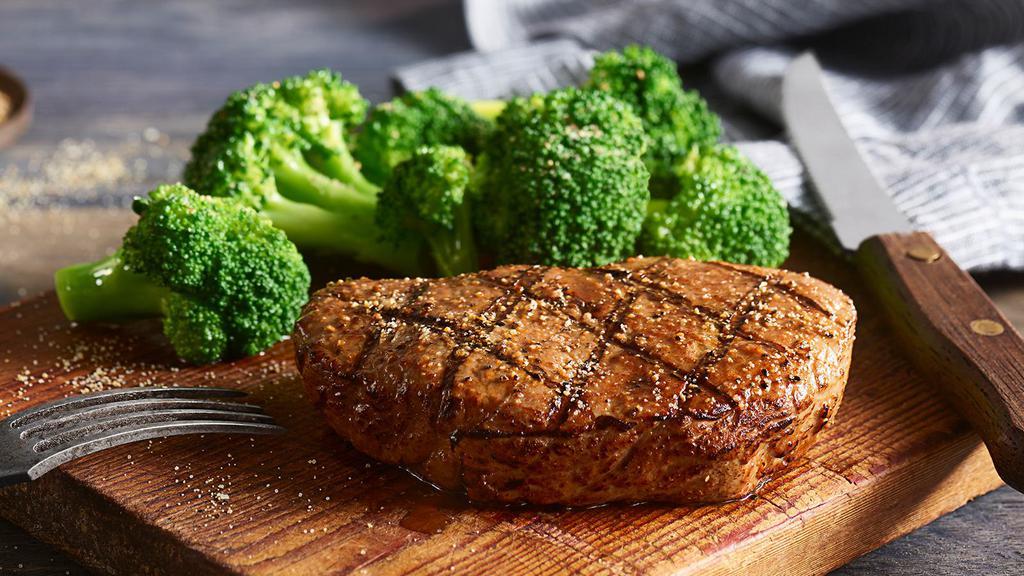 6 Oz Top Sirloin · Tender and juicy, USDA Choice
Sirloin.