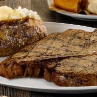 Logan'S Porterhouse T-Bone · This USDA Choice steak is the
king of the T-bones.