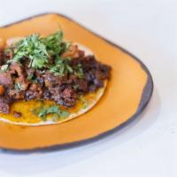 Pork Al Pastor · Seasoned pork, mixed with pineapple salsa, cilantro