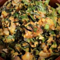 Vegetable Bowl · Green Salad, Cucumber, White Onion, Green Onion, Jalapeno, Cilantro, Seaweed Salad
Tofu, Avo...