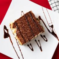 Tiramisu · ladyfingers dipped in coffee and cocoa flavored Italian dessert