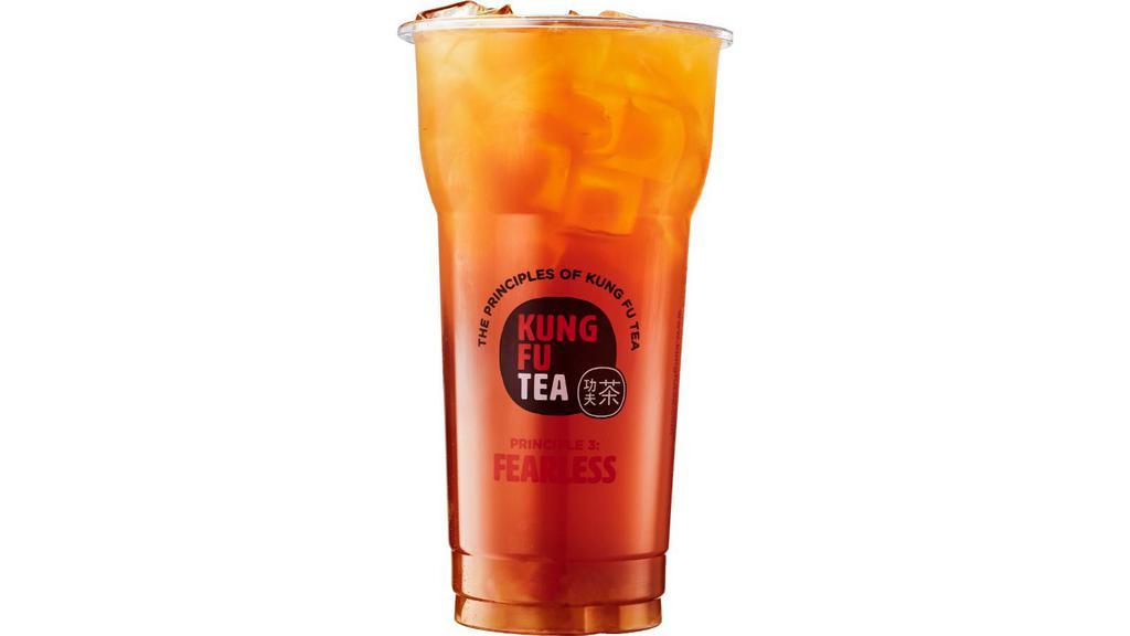 Kung Fu Oolong Tea · Golden oolong tea sweetened with cane sugar. Fresh & toasty.
