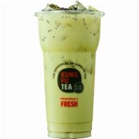 Sesame Matcha · The ultimate pick me up for your morning routine lactose free milk with different flavor.