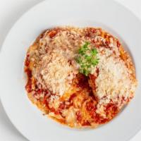 Lasagna W/ Marinara Sauce · Add 2 meatballs for additional charge.