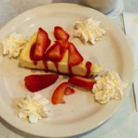 Ny Cheesecake With Strawberry Topping · 
