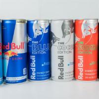  Red Bull Editions .8.4 Fl Oz · SUGAR FREE ,
TROPICAL
BERRY, 
DRAGON FRUIT
REGULAR, 
PEACH NECTAREEN
Watermelon