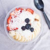 Açai Bowl · Brazilian dish made of mashed açai palm fruit. Is it served as a smoothie in a bowl, and is ...