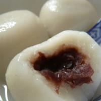 Red Bean Paste  Filling Sweet Rice Balls ( Tang Yuan ) · 
