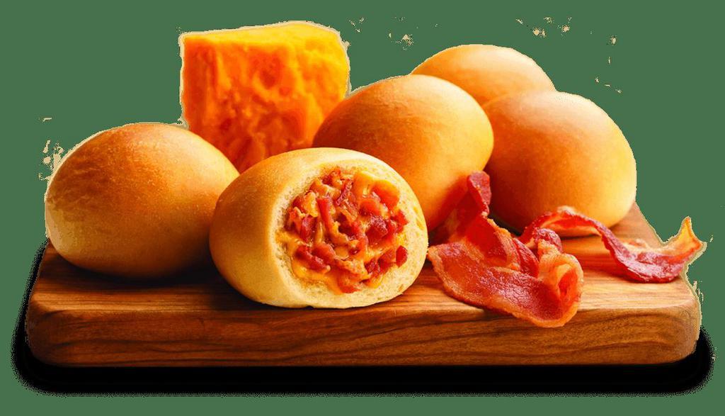 Bacon & Cheddar Cheese · Bacon lovers dream.  Diced bacon bits and pieces filled with cheddar cheese. - Pork Product