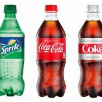 Bottled Soda · Choose from  Coke, Diet Coke, Sprite*, Coke Zero - 20 oz. *items may not be available at som...