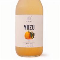 Kimino Sparkling Yuzu · Made with hand-picked Yuzu from Shikoku Island, Hyogo mountain water and organic sugar cane.