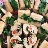 Party Platter Option A · Choice of 2 sandwich types. Includes 28 Asian style sandwiches on approx. 2.5