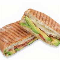 Grilled Panini · Your choice of chicken, turkey or white albacore tuna topped with provolone, fresh basil, to...