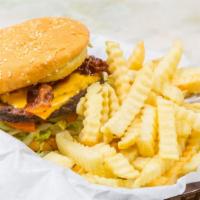 Bacon Cheeseburger · Make it a combo by adding French fries and a soft drink for additional charge.