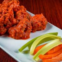 Cauliflower Wings · Buffalo or bbq.