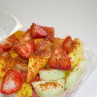 Pico De Gallo · Pineapple, Jicama, Cucumber, Orange, Watermelon, Lime and Tajin.