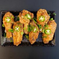 Salt And Pepper Chicken  Wings (5Pcs) · Our marinated chicken, fried and seasoned with salt and pepper.