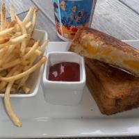 Grilled Cheese · Brioche bread and American cheese.