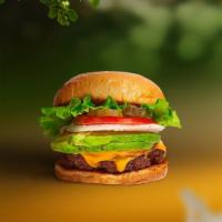 Guac The Streets Burger · Seasoned Beyond meat patty topped with avocado, melted vegan cheese, lettuce, tomato, onion,...