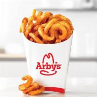 Curly Fries (Small) · Arby's classic seasoned curly fries. Visit arbys.com for nutritional and allergen information.