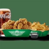 Large 10 Pc Wing Combo · 10 Boneless or Classic (Bone-In) wings with up to 2 flavors, regular fries or veggie sticks,...