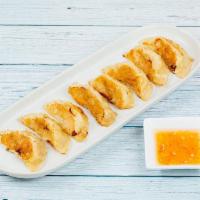 Pot Stickers · In house hand wrapped pot stickers. Choice of chicken, shrimp, or vegetable.