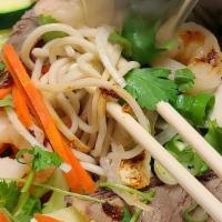 House Special Combination Noodle Soup · Mì thập cảm rau cải nước. A variety of fresh vegetables such as broccoli, carrots, zucchini,...