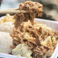 #20. Kalua Pork With Cabbage · A traditional dish of Hawaiian style pulled pork with chopped cabbage