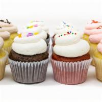 Vegan Split Dozen Mini Cupcakes · A dozen of our delicious Vegan Mini Cupcakes split into groups of 3.
Choose 4 flavors per do...