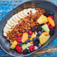 Yogurt Bowl · Seasonal fruit, berries, and house granola.