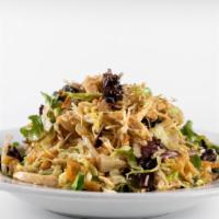 Natalee'S Chicken Salad · Sliced chicken breast, crispy noodles, lettuce and mixed greens. All tossed in a light sesam...