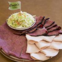 Assorted Deli Plate · Choose 2 or 3 of the above meats served with coleslaw or potato salad and side of bread.