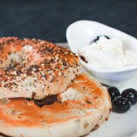 Bagel W/ Cream Cheese · Choice of bagel, Sesame, Plain and Everything